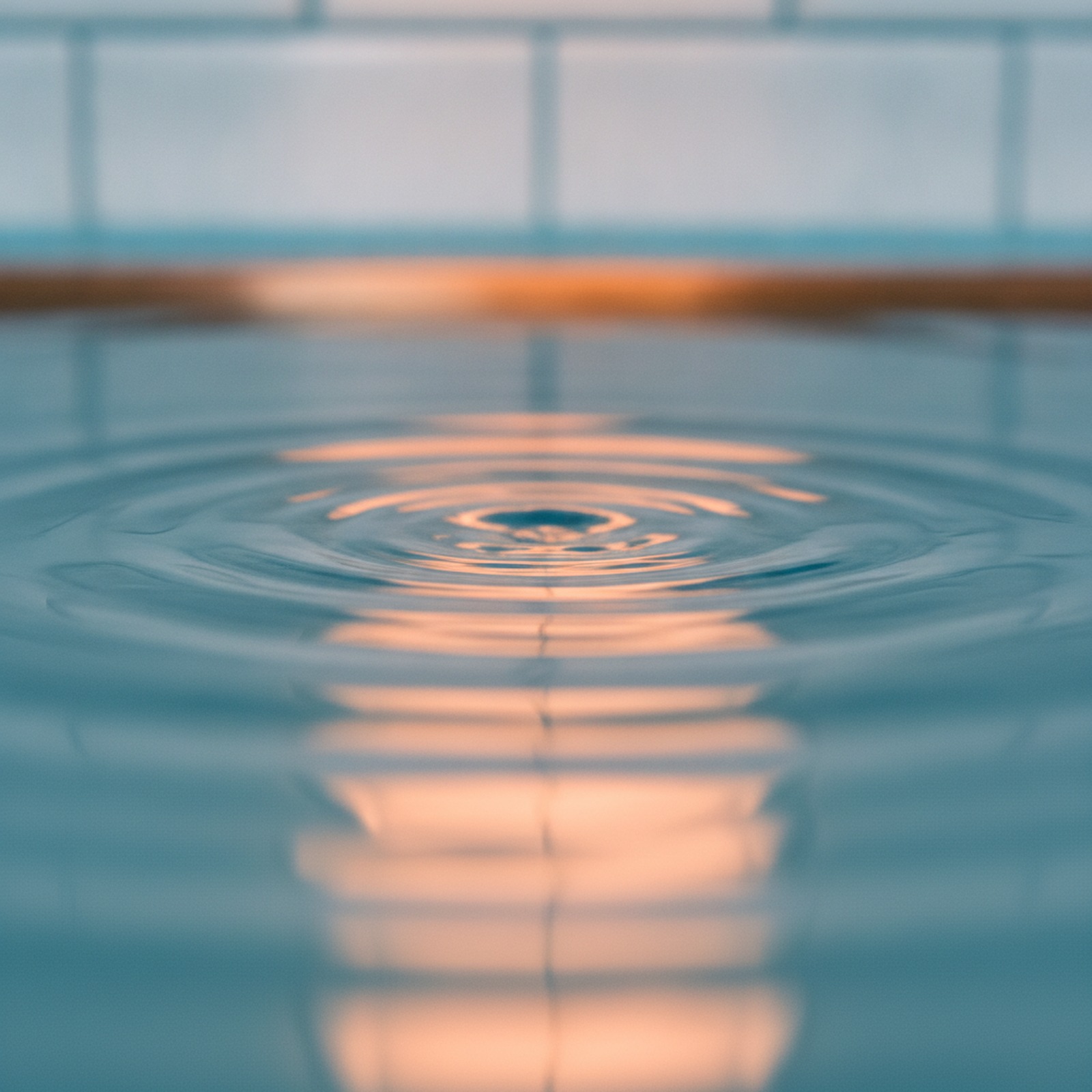 Copper pipe and water texture representing Gilbert's hard water conditions
